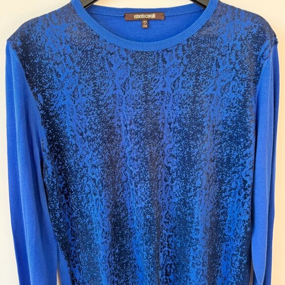 Roberto Cavalli Graphic Print Wool Sweater - Picture 4 of 12